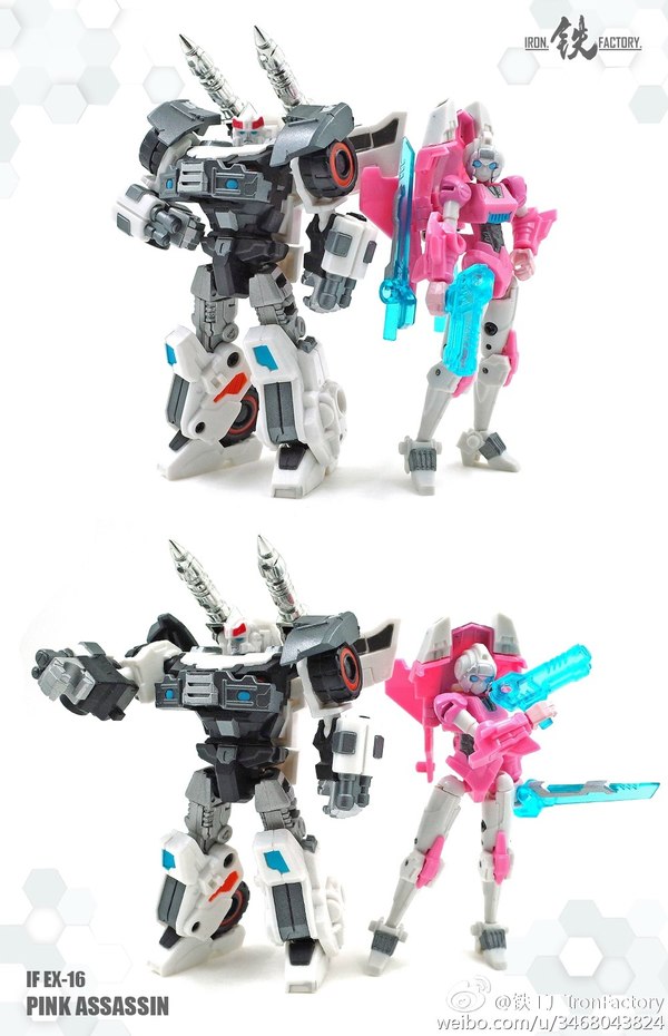 Iron Factory EX 16 Pink Assassin Unofficial Legends Scale IDW Style Arcee Color Photos  (6 of 9)